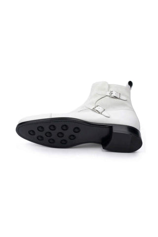 Ambrogio Luca Suede & Leather Double Monk Boot-AmbrogioShoes