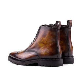 Ambrogio Luxury Fire Patina Leather Jumper Boots (AMB2544)-AmbrogioShoes