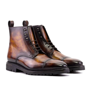 Ambrogio Luxury Fire Patina Leather Jumper Boots (AMB2544)-AmbrogioShoes