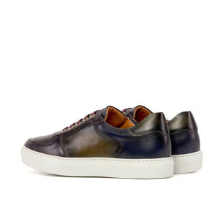 Ambrogio Luxury Multi Colors Calf-Skin Leather Trainer Sneakers (AMB2539)-AmbrogioShoes