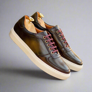 Ambrogio Luxury Multi Colors Calf-Skin Leather Trainer Sneakers (AMB2539)-AmbrogioShoes