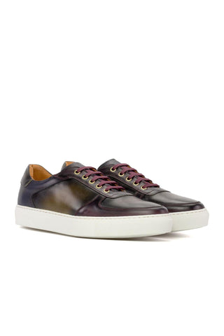 Ambrogio Luxury Multi Colors Calf-Skin Leather Trainer Sneakers (AMB2539)-AmbrogioShoes
