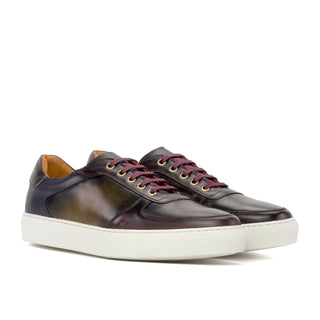 Ambrogio Luxury Multi Colors Calf-Skin Leather Trainer Sneakers (AMB2539)-AmbrogioShoes
