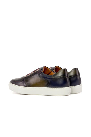 Ambrogio Luxury Multi Colors Leather Trainer Sneakers (AMB2539)-AmbrogioShoes