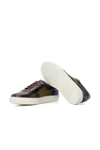 Ambrogio Luxury Multi Colors Leather Trainer Sneakers (AMB2539)-AmbrogioShoes