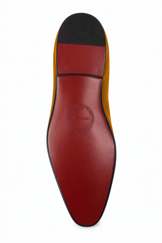 Ambrogio Milano 2 Velvet & Leather Tassel Loafer-AmbrogioShoes