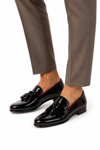 Ambrogio Milano Patent Tassel Loafer-AmbrogioShoes