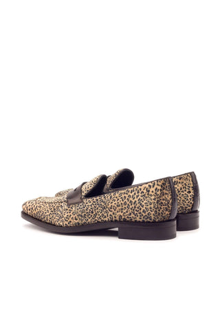 Ambrogio Multi-Color Crocodile Embossed / Fabric / Calf-Skin Leather Penny Loafers (AMB1416)-AmbrogioShoes