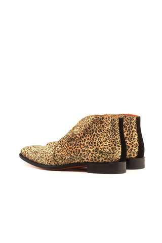 Ambrogio Multi-Color Leopard Sartorial / Suede Chukka Boots (AMB1370)
