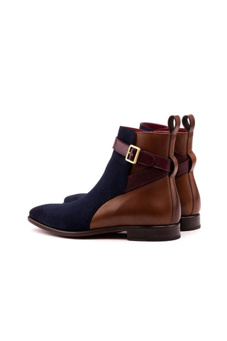 Ambrogio Multi-Color Suede / Leather Jodhpur Boots (AMB1446)-AmbrogioShoes