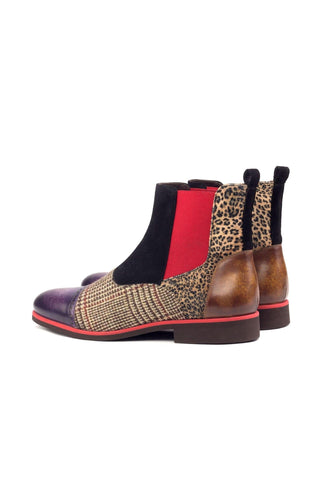 Ambrogio Multi-Color / Texture Patina Leather Chelsea Boots (AMB1039)-AmbrogioShoes