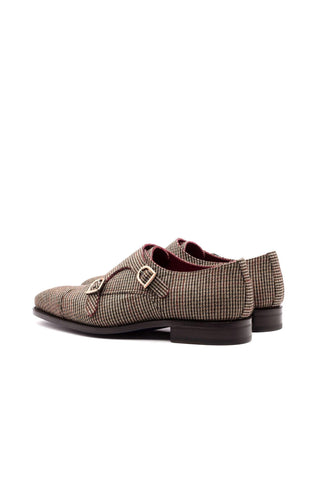 Ambrogio Multi-Color Tweed Sartorial Monk Strap (AMB1087)