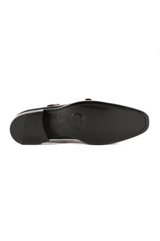 Ambrogio Multi Patina Leather Monk-Straps Luxury Loafers (AMBX1000)-AmbrogioShoes