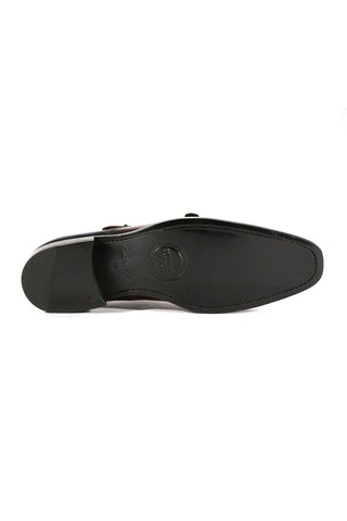 Ambrogio Multi Patina Leather Monk-Straps Luxury Loafers (AMBX1000)