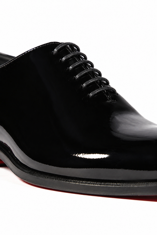 Ambrogio Patent Wholecut Tuxedo Oxford-AmbrogioShoes