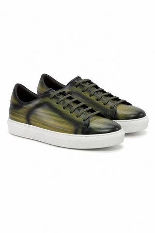 Ambrogio Patina Leather Sneaker-AmbrogioShoes