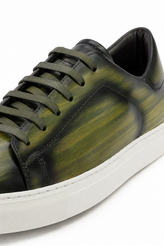 Ambrogio Patina Leather Sneaker-AmbrogioShoes