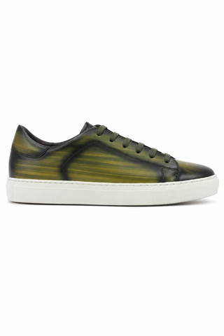 Ambrogio Patina Leather Sneaker-AmbrogioShoes
