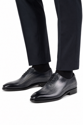 Ambrogio Patina Leather Whole Cut Oxford-AmbrogioShoes