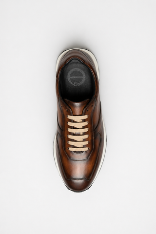Ambrogio Phillip Leather Sneaker-AmbrogioShoes