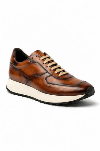 Ambrogio Phillip Leather Sneaker-AmbrogioShoes