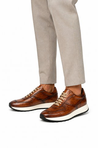 Ambrogio Phillip Leather Sneaker-AmbrogioShoes