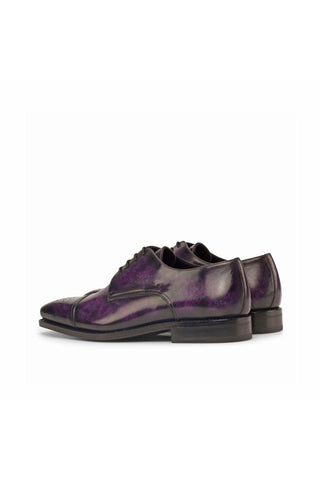 Ambrogio Purple Patina Leather Derby (AMB1465)