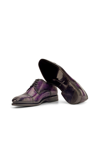 Ambrogio Purple Patina Leather Derby (AMB1465)