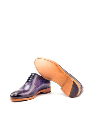 Ambrogio Purple Patina Leather Oxfords (AMB1295)