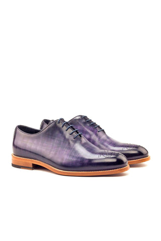 Ambrogio Purple Patina Leather Oxfords (AMB1295)-AmbrogioShoes