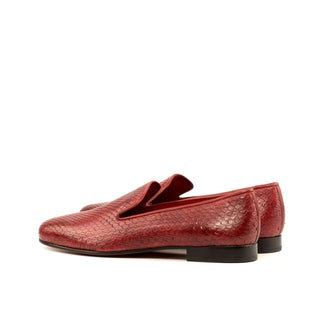 Ambrogio Red Snake-Skin / Leather Wellington Loafers (AMB1353)