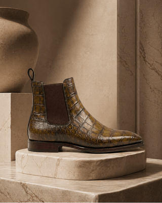 Ambrogio Rovano Leather Chelsea Boot-AmbrogioShoes