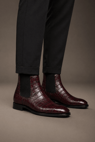 Ambrogio Rovano Leather Chelsea Boot-AmbrogioShoes