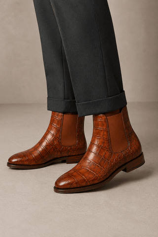 Ambrogio Rovano Leather Chelsea Boot-AmbrogioShoes