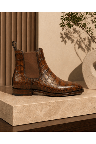 Ambrogio Rovano Leather Chelsea Boot-AmbrogioShoes
