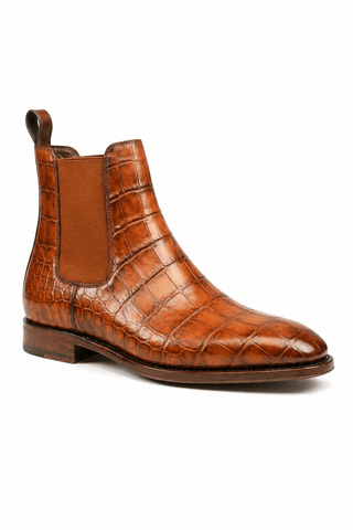 Ambrogio Rovano Leather Chelsea Boot-AmbrogioShoes