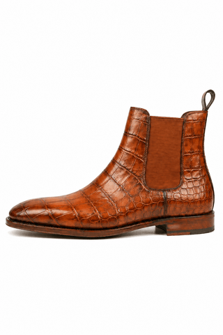 Ambrogio Rovano Leather Chelsea Boot-AmbrogioShoes