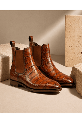 Ambrogio Rovano Leather Chelsea Boot-AmbrogioShoes