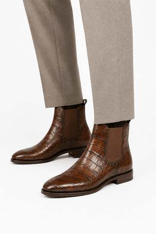 Ambrogio Rovano Leather Chelsea Boot-AmbrogioShoes
