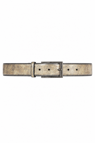 Ambrogio Stone Taupe Patina Leather Hampton Men's Belt (AMBB1051)-AmbrogioShoes