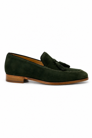 Ambrogio Suede Tassels Loafers (AMZ1002)-AmbrogioShoes