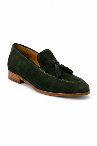 Ambrogio Suede Tassels Loafers (AMZ1002)-AmbrogioShoes