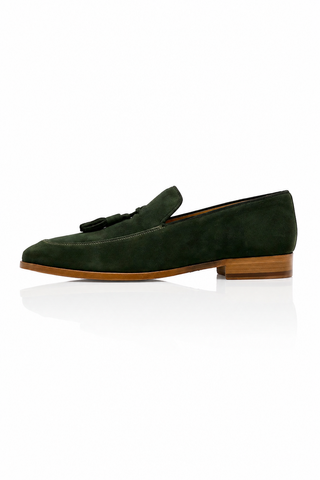 Ambrogio Suede Tassels Loafers (AMZ1002)-AmbrogioShoes