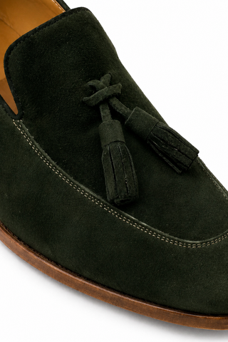 Ambrogio Suede Tassels Loafers (AMZ1002)-AmbrogioShoes