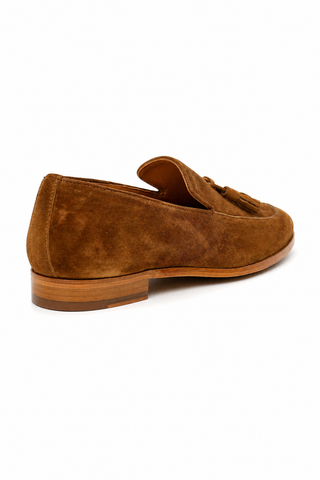 Ambrogio Suede Tassels Loafers (AMZ1002)-AmbrogioShoes