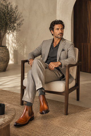 Ambrogio Torino Leather Chelsea Boot-AmbrogioShoes