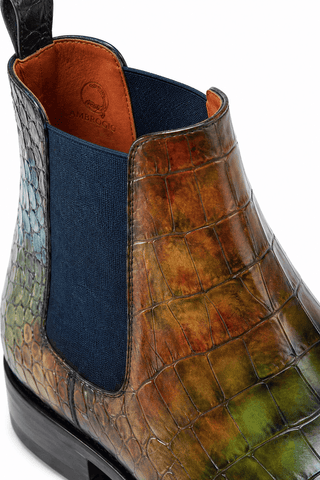 Ambrogio Vittorio Spectrum Patina Leather Chelsea Boots-AmbrogioShoes