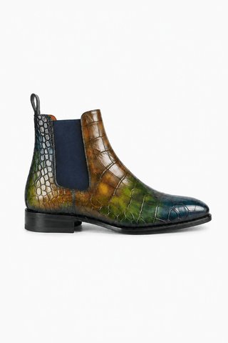 Ambrogio Vittorio Spectrum Patina Leather Chelsea Boots-AmbrogioShoes