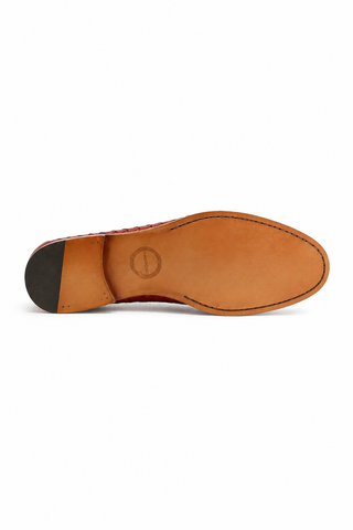 Ambrogio Woven Leather Penny Loafer-AmbrogioShoes
