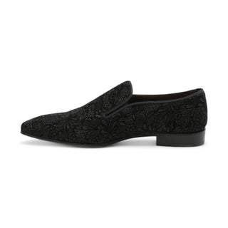 Ambrogio by Mezlan Glass Suede Slip-On Formal Dress Loafers (AMZ1021)-AmbrogioShoes